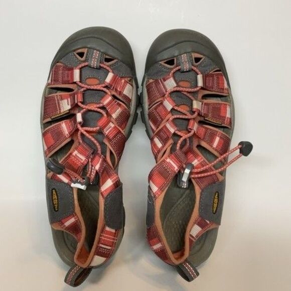 Keen Newport H2 Red Hiking Waterproof Slingback Sandal Women Size 9 - Picture 10 of 11